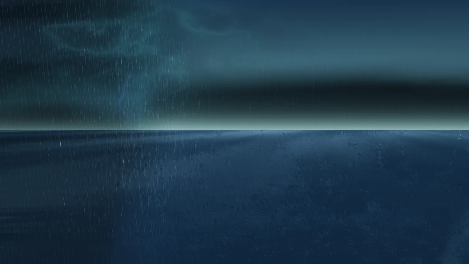 Mirror Monsoon’s reflective ocean and stormy sky in Kamilovision